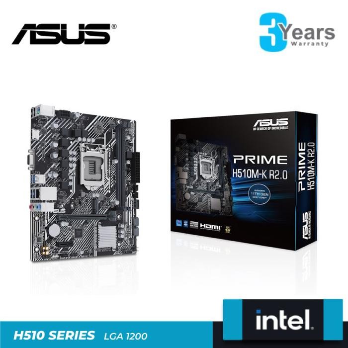 ASUS PRIME H510M-K R2.0 | Intel H470 LGA 1200 DDR4 micro-ATX
