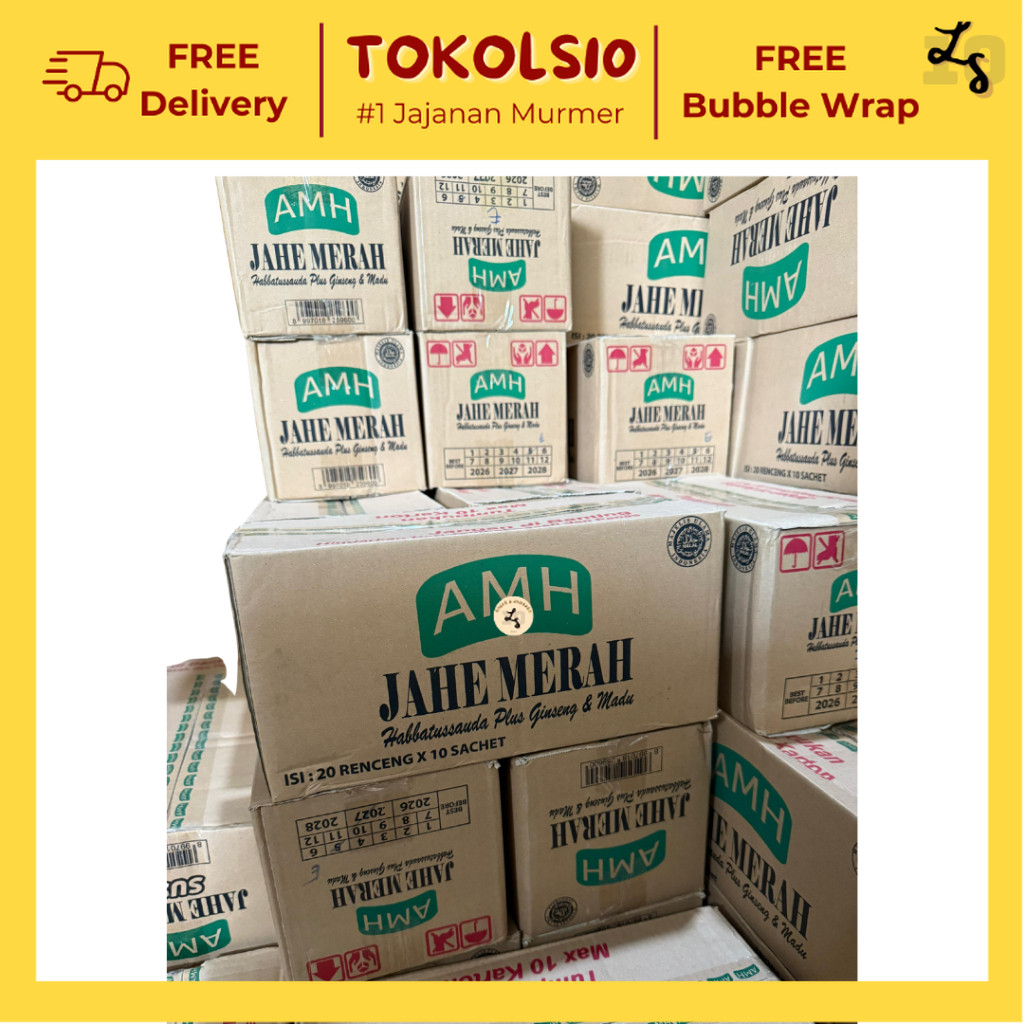 

[1 DUS] AMH Jahe Merah/Susu Jahe Minuman Jahe Isi 20 Renceng x 10 pcs