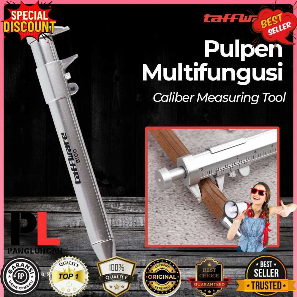 

Taffware Pena Pulpen Ballpoint Pen Caliber Measuring Tool Scale Ruler - B100