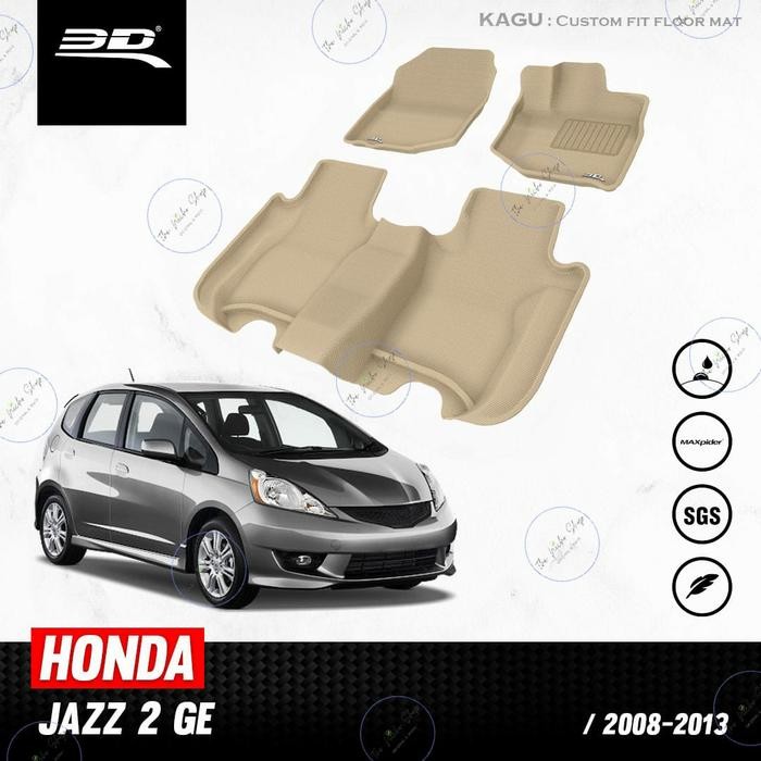 Karpet Mobil 3D KAGUMAT Honda Jazz 2010-Ge8 - Beige