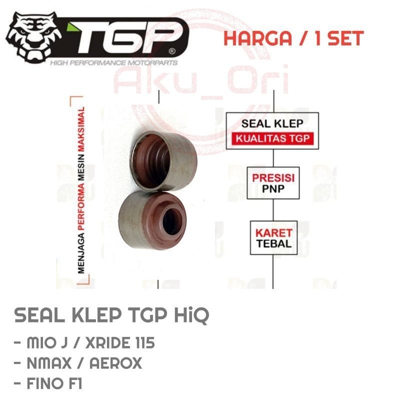 1 set SEAL KLEP MIO J TGP HiQ sil klep freego Mio m3 xeon nmax aerox xride isi 2 pcs