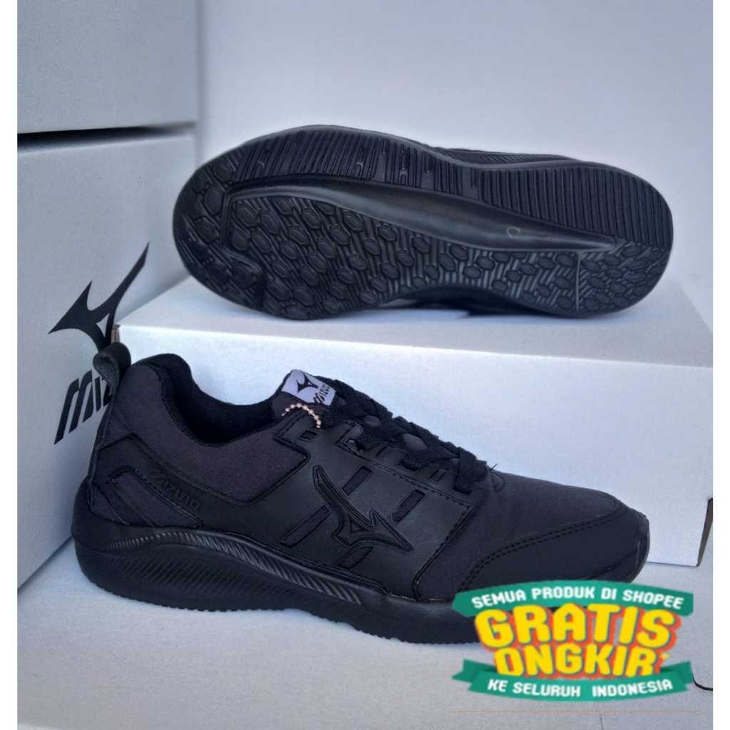 PROMO SEPATU SEKOLAH FULLBLACK HITAM POLOS SD SMP SMA SMK KULIAH SEPATU KERJA JOGGING HITAM PRIA/ ta
