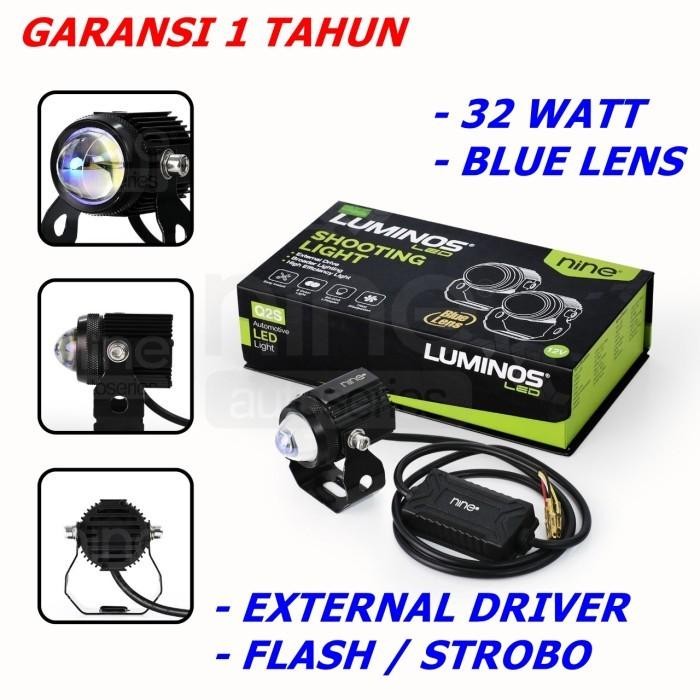 LAMPU LED TEMBAK SOROT LASER 2 WARNA ORIGINAL LUMINOS Q2 - Q2S
