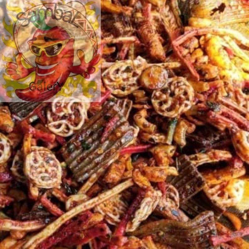 

SambaL Galery Kerupuk Seblak Kering Mix Pedas Gurih Daun Jeruk 500 Gram