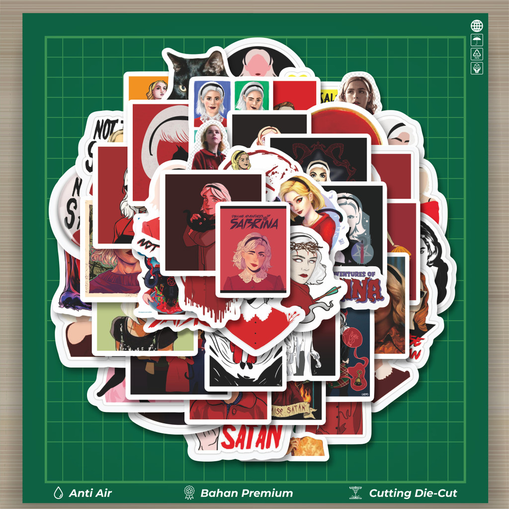 

HOT 50 PCS STIKER Stiker Adventures of Sabrina Stiker Fashion Cars Decal Dingin Kartu Album Custom Vinyl Anti Air- Sticker Aesthetic Buku Journal Koper Casing HP Tablet Laptop Helm Motor Botol Minum
