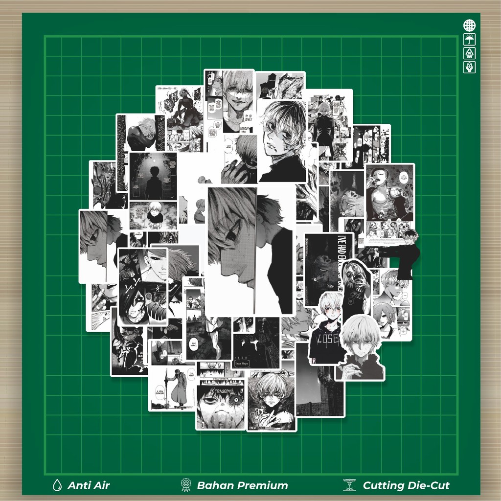 

HOT 50 PCS STIKER Stiker Anime Tokyo Ghoul 2 Stiker Fashion Cars Decal Dingin Kartu Album Custom Vinyl Anti Air- Sticker Aesthetic Buku Journal Koper Casing HP Tablet Laptop Helm Motor Botol Minum