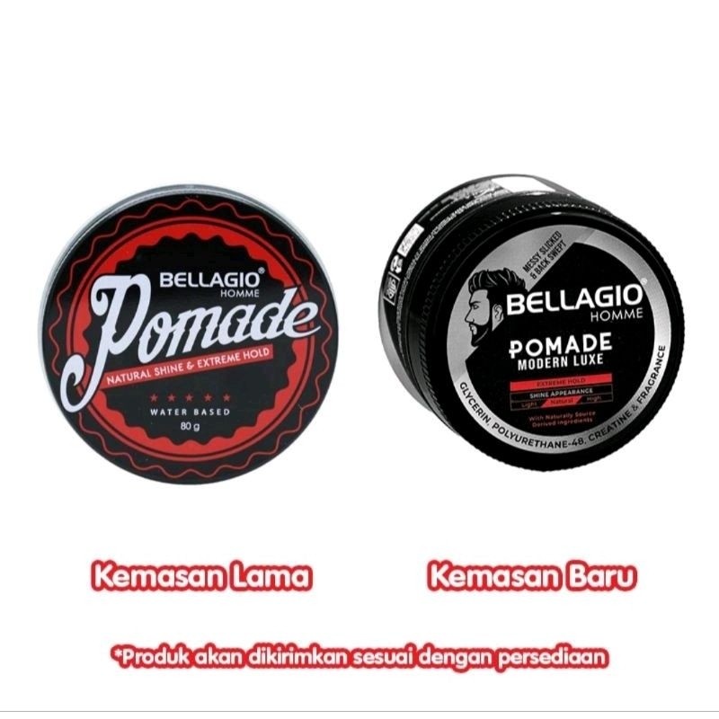 Bellagio Pomade 80g / Pomade Bellagio 80 g/ minyak rambut Bellagio pomade