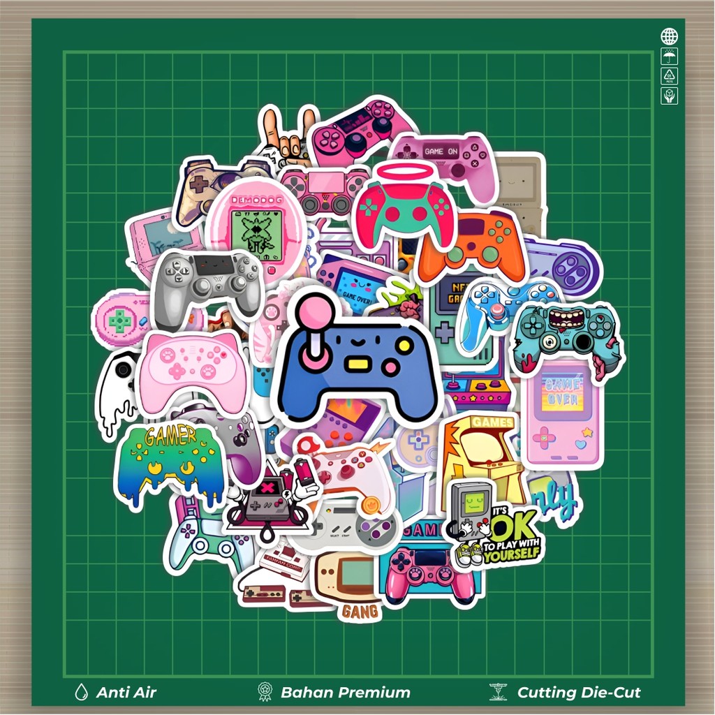 

HOT 50 PCS STIKER Stiker Gamepad Stiker Fashion Cars Decal Dingin Kartu Album Custom Vinyl Anti Air- Sticker Aesthetic Buku Journal Koper Casing HP Tablet Laptop Helm Motor Botol Minum