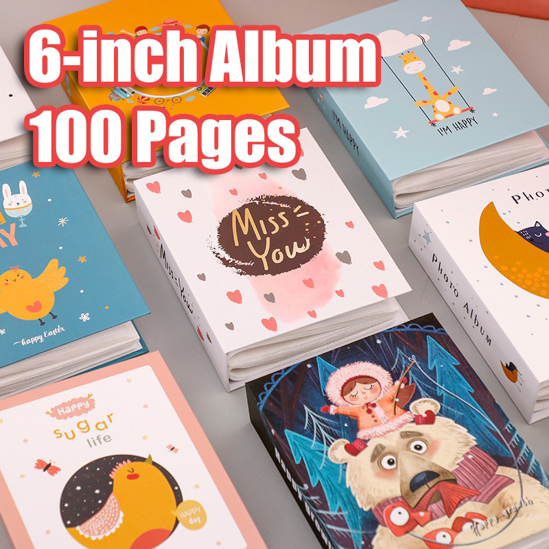 

6-inch Plastic 100 Photo Album Book 4d Large Six-inch Album Book Baby Family Scrapbooking Albums Wedding Foto Diy Craft