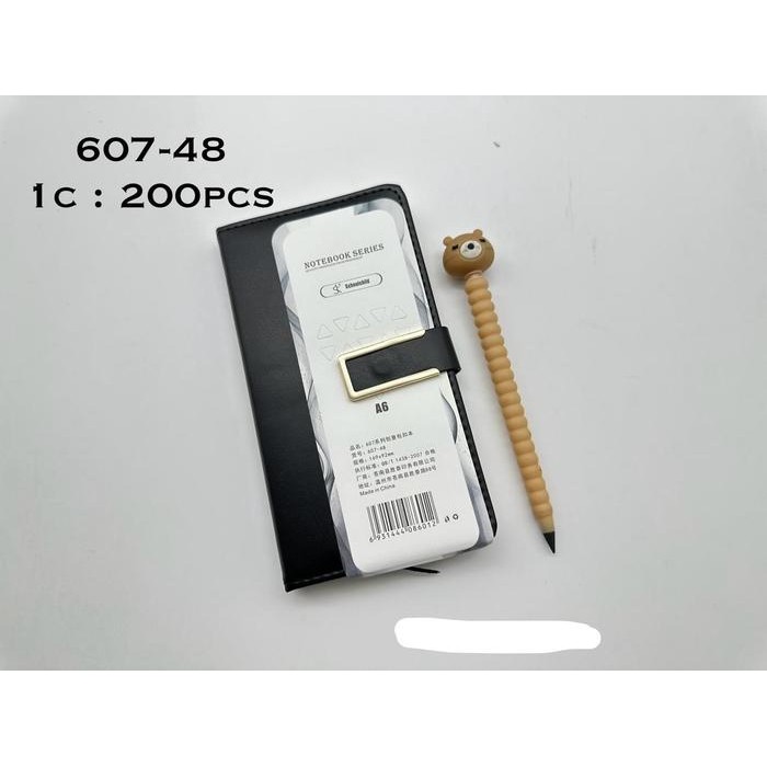 

Notebook Agenda Buku Catatan A6 Exclusive Cover Kulit + Kancing Magnet - 607-48