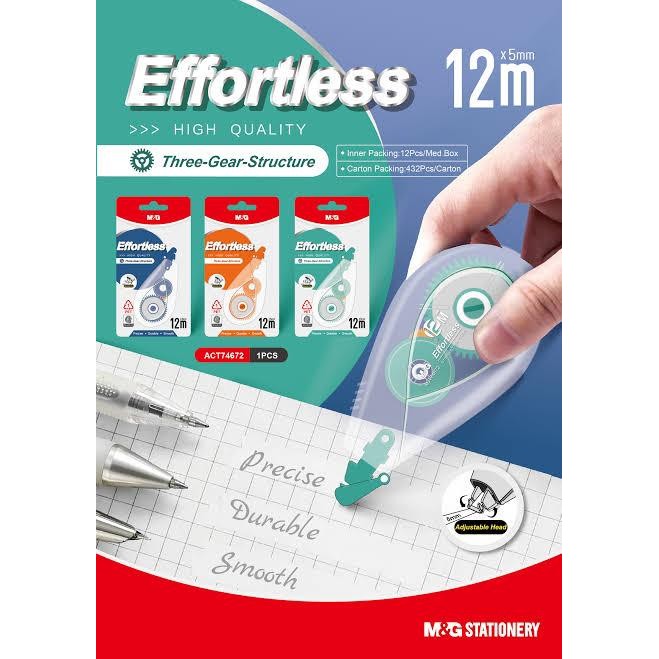 

M&G Correction Tape ANTI PUTUS Effortless Series 12meter ACT74672