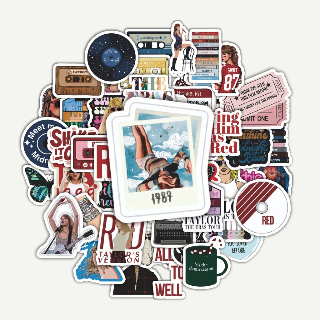 

Sticker Pack Stiker Music Album Taylor Swift | Sticker TUMBLR | Stiker LAPTOP KOPER HELM