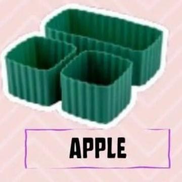 MUMPUNG PROMOLittle Lunch Box Bento Cups Mixed Pack isi 3 pc - APPLETERLARIS