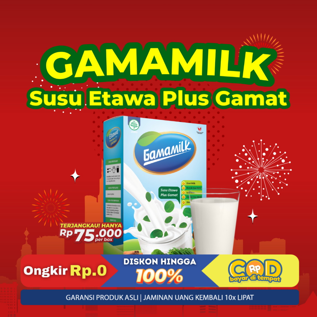 

1 BOX GAMAMILK Susu Etawa Plus Ekstrak Gamat - HALAL Dan BPOM