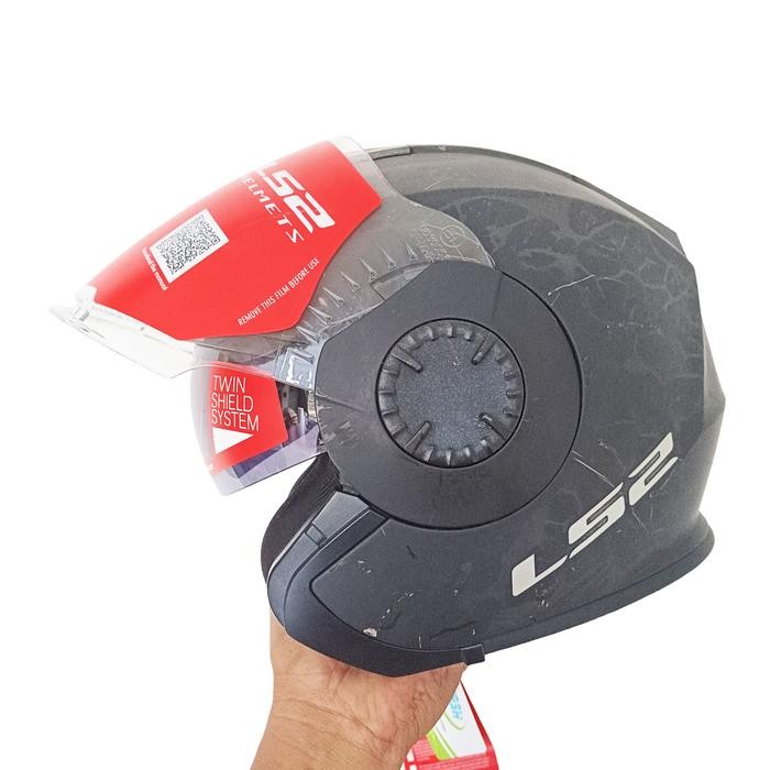 Helm Half Face LS2 OF570 Verso Matt Black