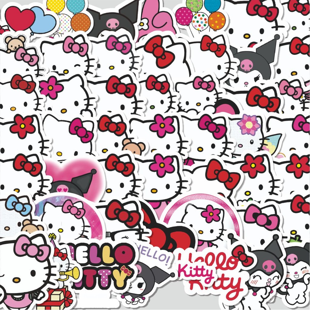 

Stiker Cutting Pack Stiker Kartun Hello Kitty V6 Isi 100Pcs Series Aesthetic Lucu Keren Untuk Koper Bahan Vynil