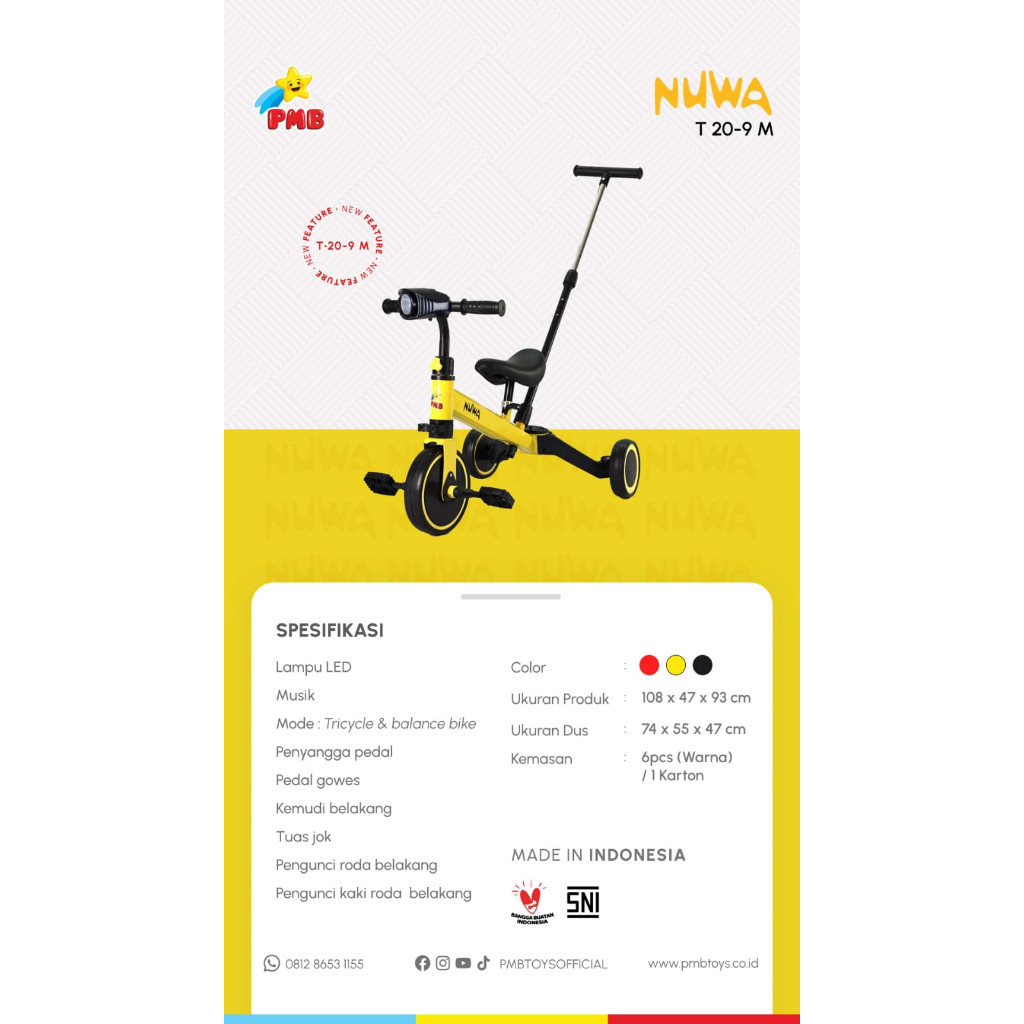 PUSHBIKE ANAK PMB NUWA T20-9M