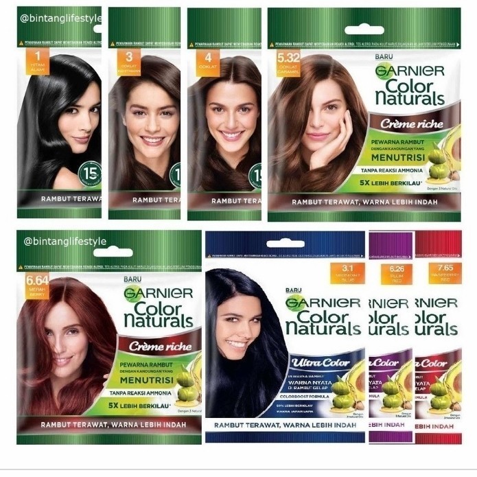 GARNIER CAT PEWARNA RAMBUT HAIR COLOR | Semir Rambut | Pewarna rambut | Cat Rambut Garnier