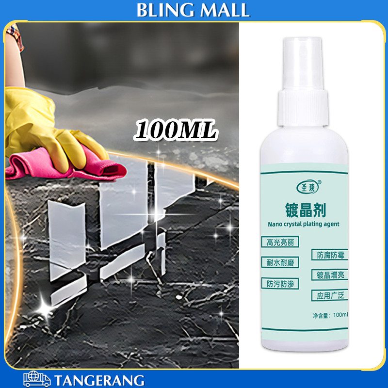 100ml Pembersih Kerak Kamar Mandi Anti-Slip Pengkilap Granit Lantai Kusam Universal Untuk Marmer/Gra