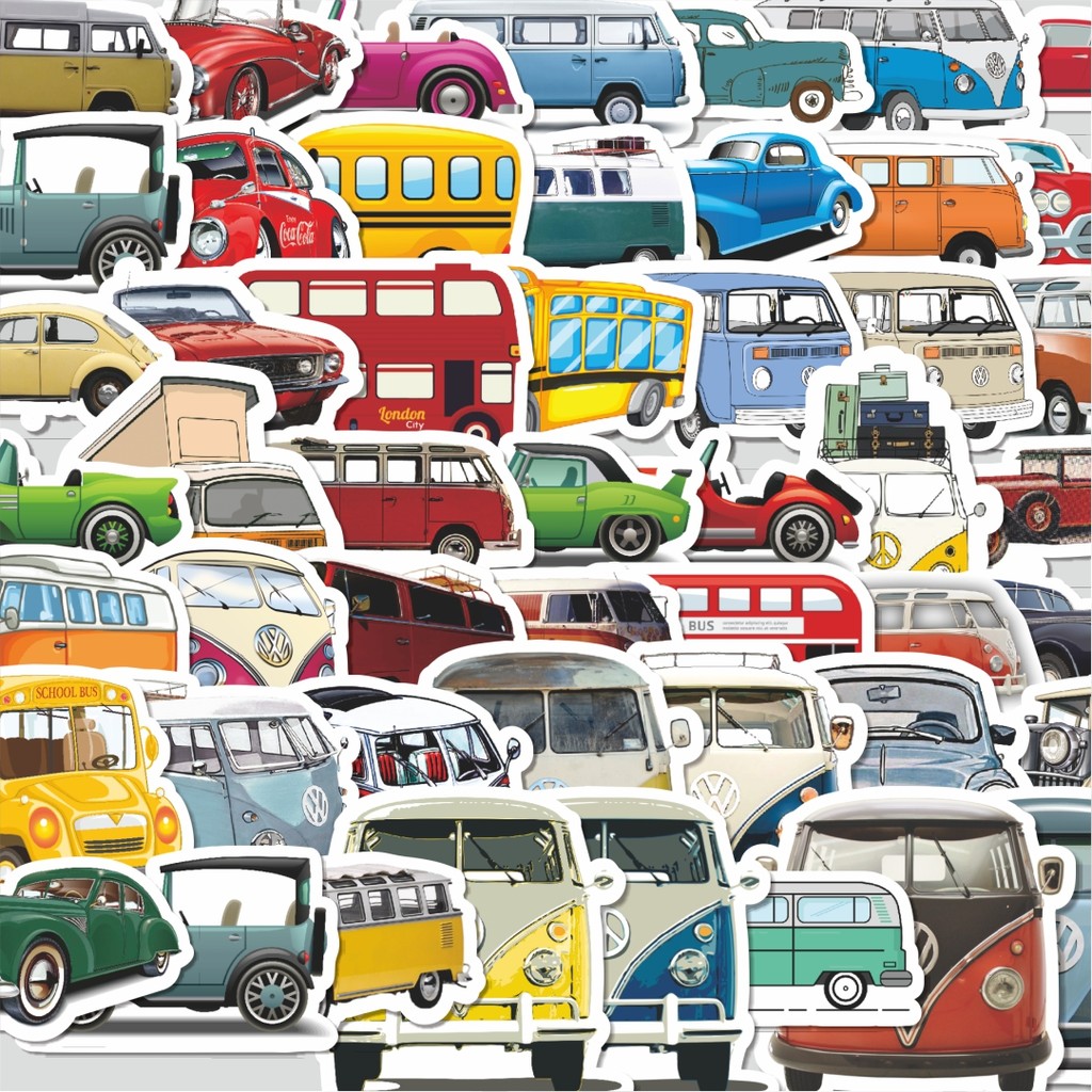 

Stiker Cutting Pack Stiker Vehicle Series 3 Cars Bus Truck [Kendaraan Seri 3 Mobil Bus Truk] Isi 100Pcs Series Aesthetic Lucu Keren Untuk Koper Bahan Vynil