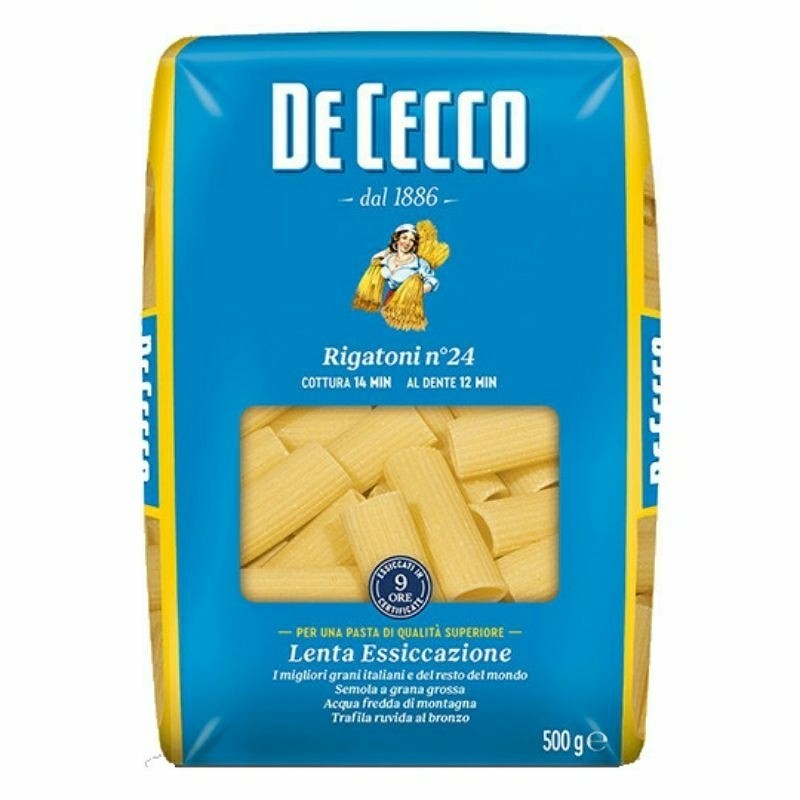 

Rigatoni no. 24 De Cecco / Pasta Rigatoni No 24 De Cecco - 500 Gram