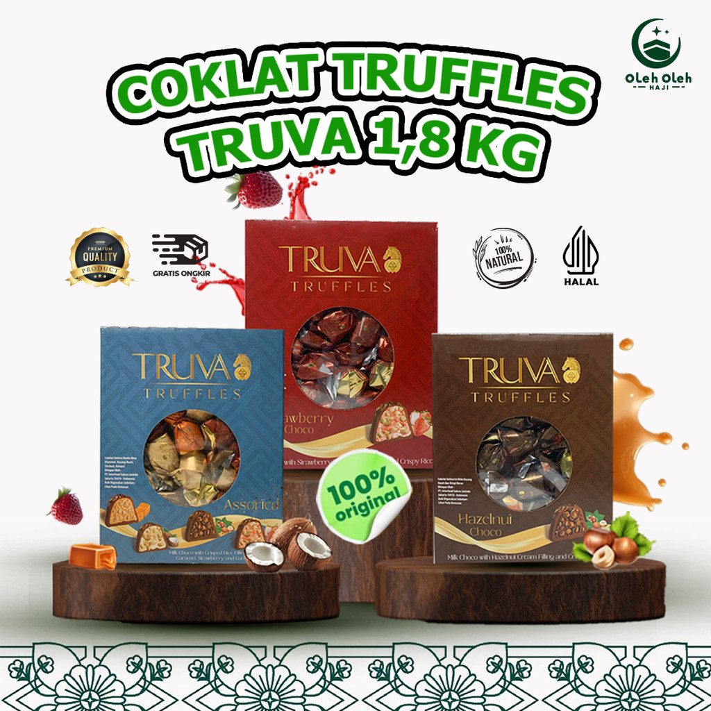 

COKLAT TRUVA TRUFFLES 1,8KG MIX VARIAN / COKELAT TURKEY TRUVA TRUFFLES RICE CRISPY ORIGINAL