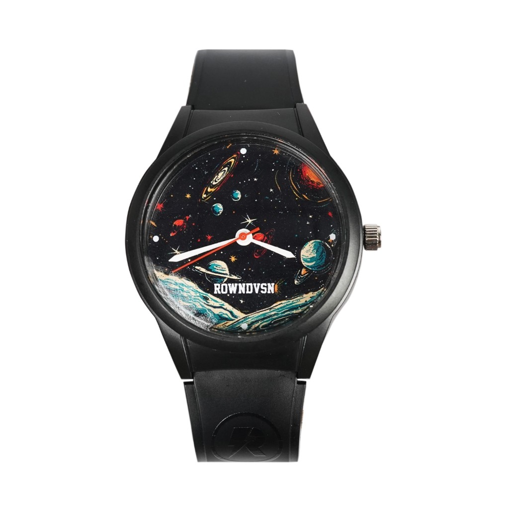 Rown Division Jam Tangan Analog || Planetia Black Watch