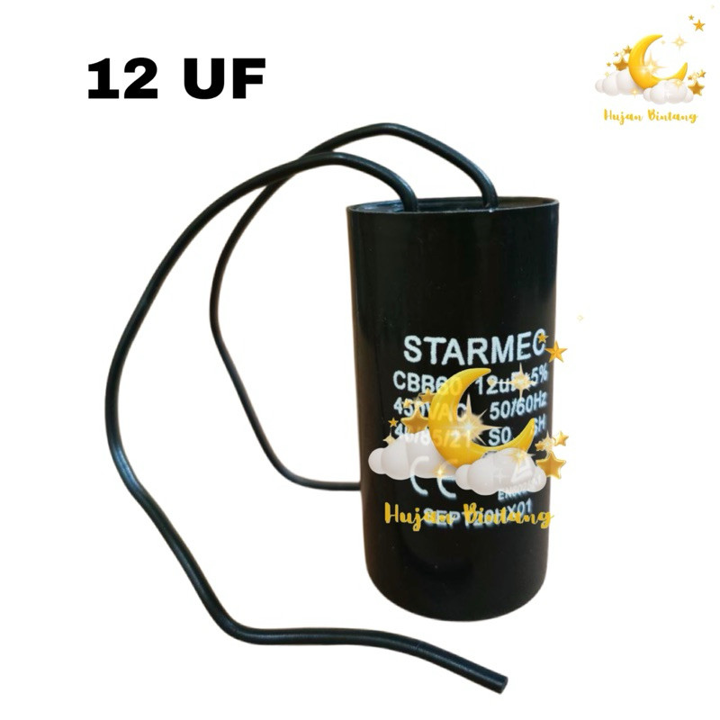 KAPASITOR MESIN CUCI 1 TABUNG CBB60 12UF SHARP / KAPASITOR MESIN CUCI MERK SHARP 1 TABUNG CBB60 12UF