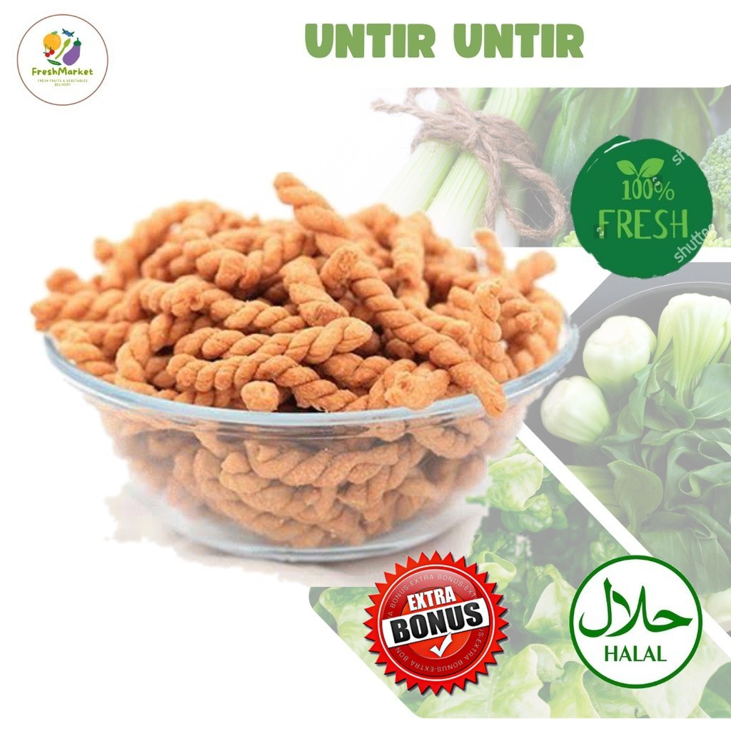 

Untir Untir Biasa Coklat Ungu 250 Gram Sayurinstant
