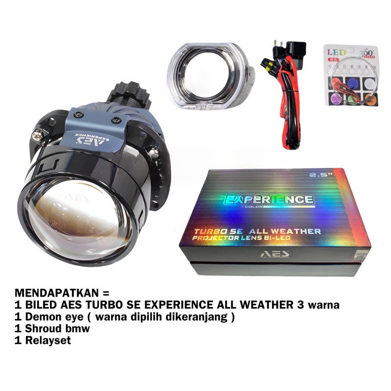 PAKET HEMAT BILED AES TURBO SE EXPERIENCE 3 WARNA ALL WEATHER ORIGINAL BILED  WST Gen 3 AES PAKETAN 