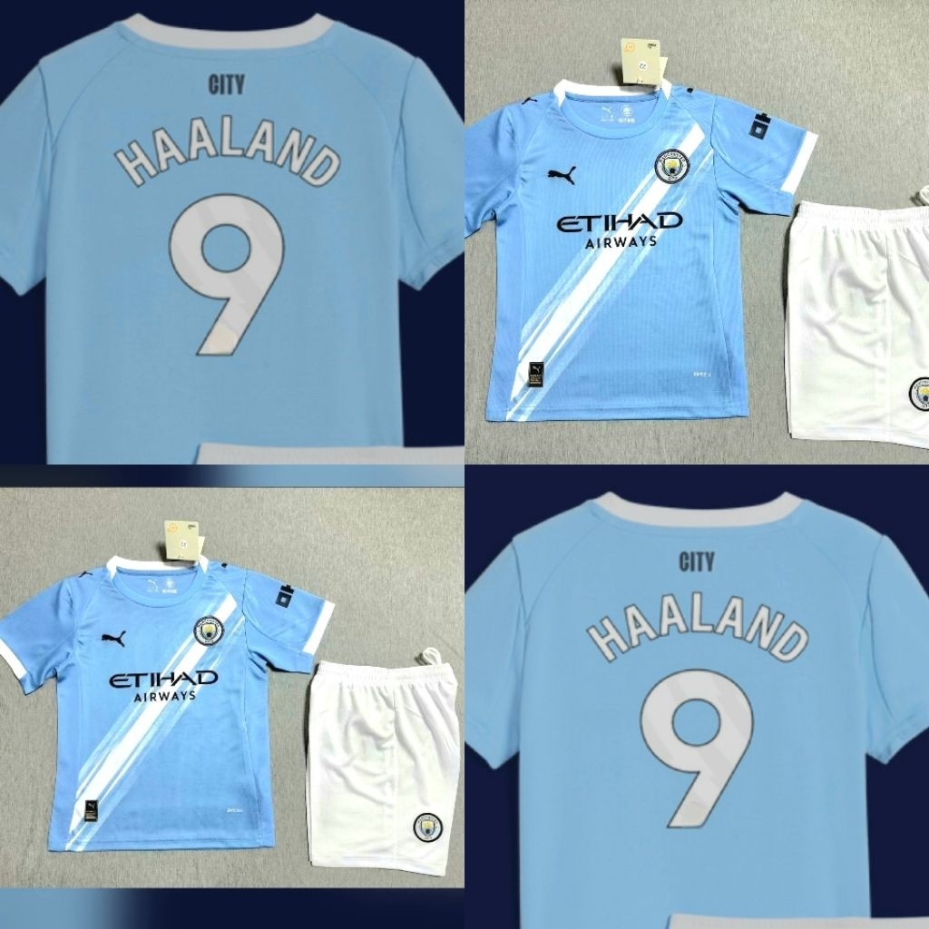 JERSEY BAJU BOLA ANAK MAN CITY HOME KIDS 2025/2026 GRADE ORI