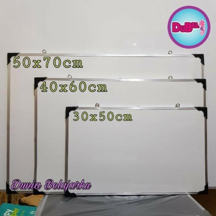 

Papan Tulis White Board 40x60cm / BONUS 1 SPIDOL - 30x50