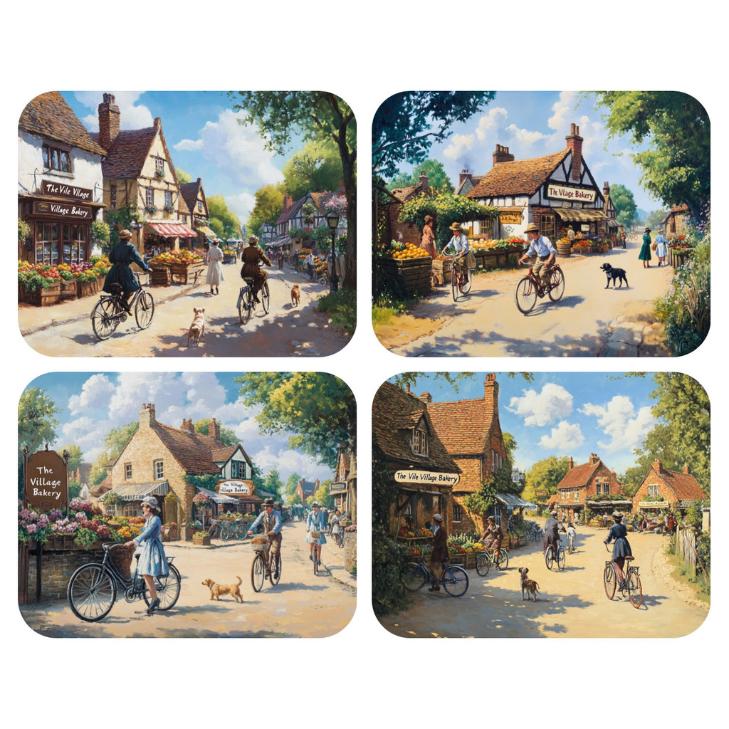 

Hand Paint The town and people in the past Painting By Numbers Kit DIY Acrylic Artwork Canvas Art Gift Home