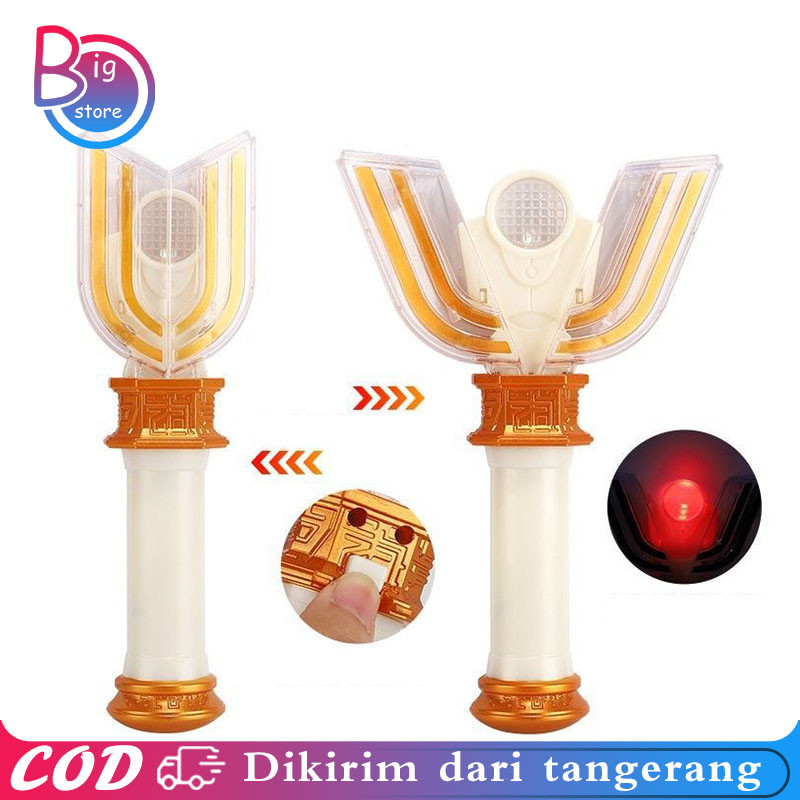 Senjata Ultraman Tiga God Light Rod Dengan Cahaya Dan Suara Pemanggil Ultraman Berubah Menjadi Raksa