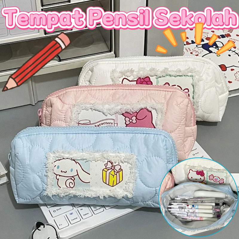 

Tempat Pensil Hello Kitty / Tempat Pensil Serba Guna / Pencil Case Large Capacity Cosmetic Bag / Tempat Pensil Bulu Soft Cute