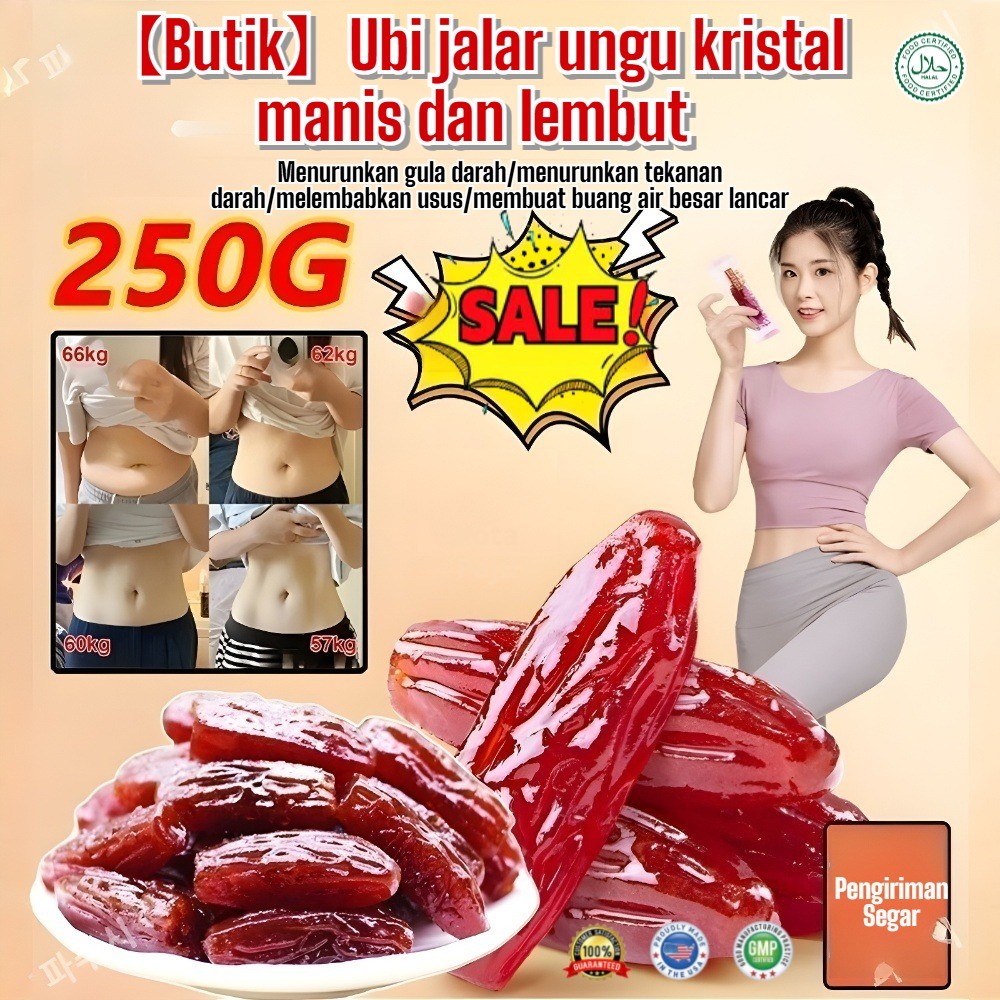 

✨【Mengurangi lemak dan menurunkan gula darah】Keripik ubi kristal / camilan rendah gula / keripik ubi ungu / keripik ubi jalar / camilan keripik ubi lunak / keripik ubi jalar buatan tangan / makanan pengganti makanan penurun berat badan / COD