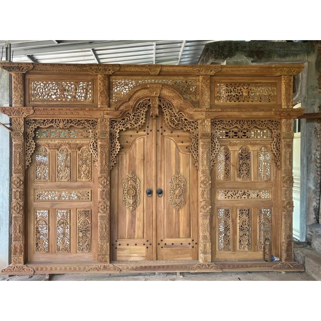 Pintu Gebyok Ukir Jati Jepara | Gebyok Pintu Ukir Jati Jepara | Pintu Gebyok Ukir Jati Jepara Furnit