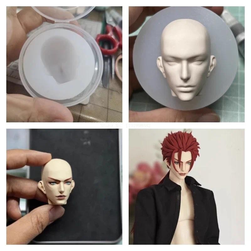 

Ultra Light Clay Doll Correct Proportion Man Face Silicone Mold DIY Polymer Clay Animation Character Face Contours Making Tools