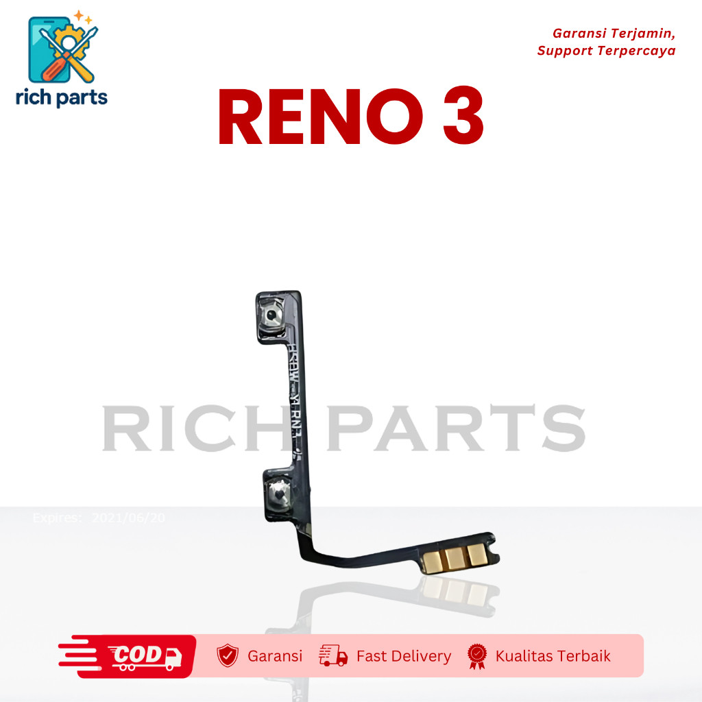 Flexible Volume Oppo Reno 3 Fleksibel Volume Reno 3 Rich Parts
