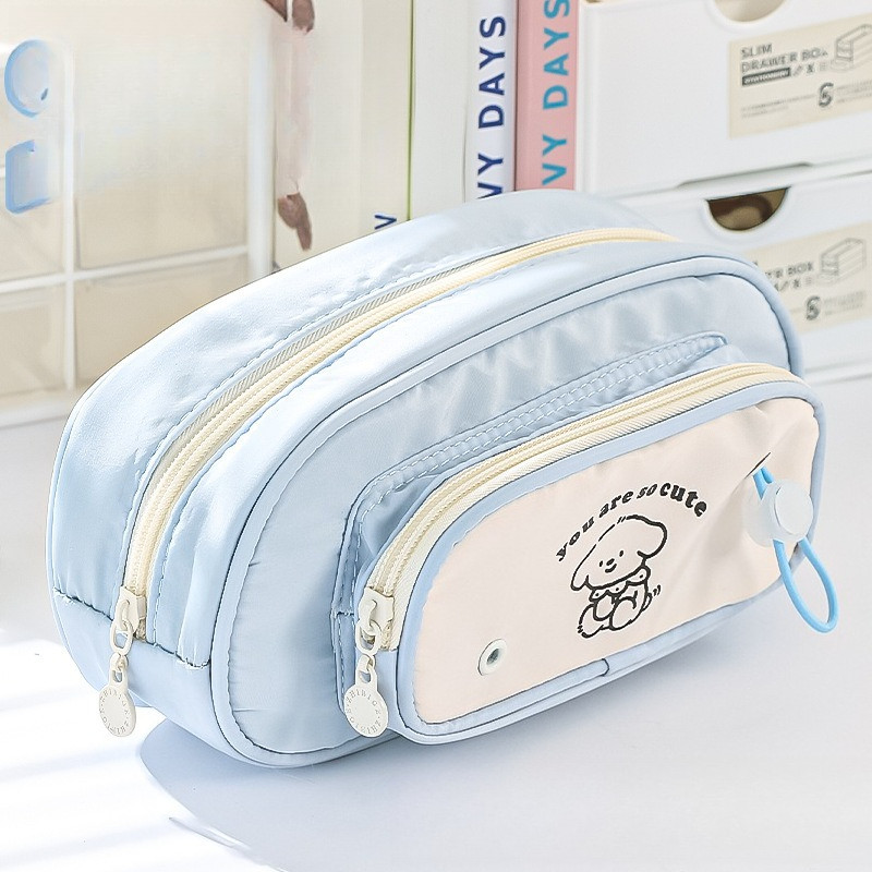 

Stationery box multi-layer dog-shaped cute dopamine function large-capacity stationery storage bag pen case