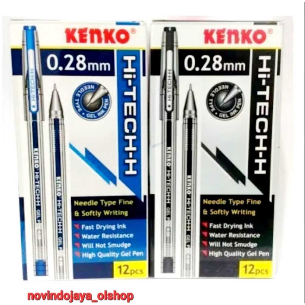 

COD PULPEN KENKO GEL PEN HI-TECH 0,28MM TERMURAH GROSIR 12PCS