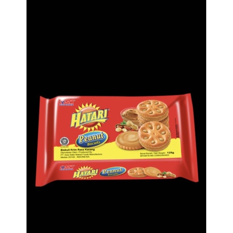 HATARI PEANUT 225 gr /BISKUIT SELAI KACANG HATARI