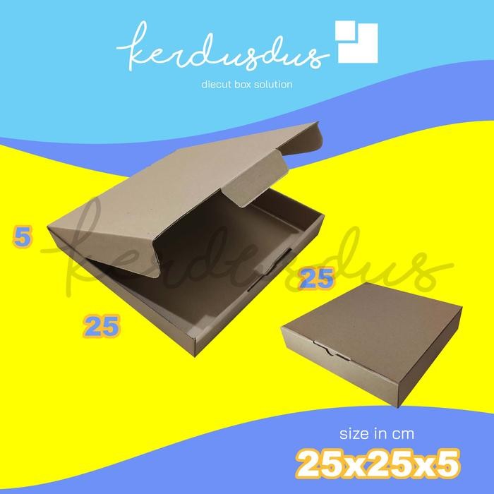 

25x25x5 cm kardus carton box diecut pizza kue packing packaging