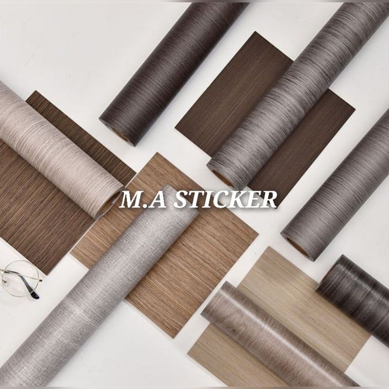 

Stiker PVC Motif Kayu Interior Film Pelapis Furniture HPL