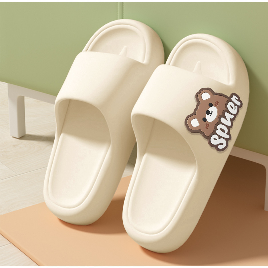 Sandal Pria Wanita Kekinian Empuk Sendal Laki Jelly Rumah Sepatu Sendal Slop Cowo Motif kartun