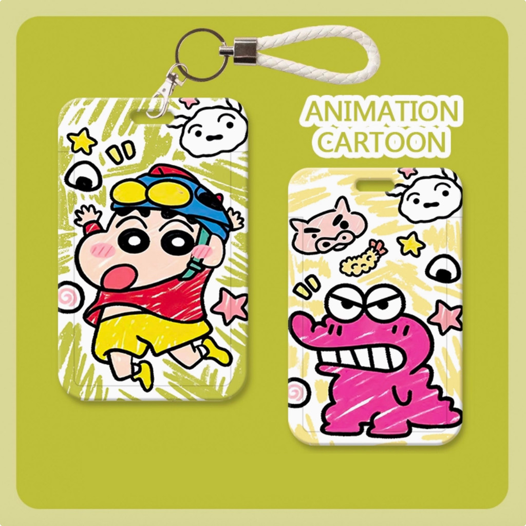 

SHINCAN CAHOL ID CARD HOLDER MOTIF KAWAII TEMPAT KARTU PHOTOCARD PHOTO CARD tali lembut warna cerah