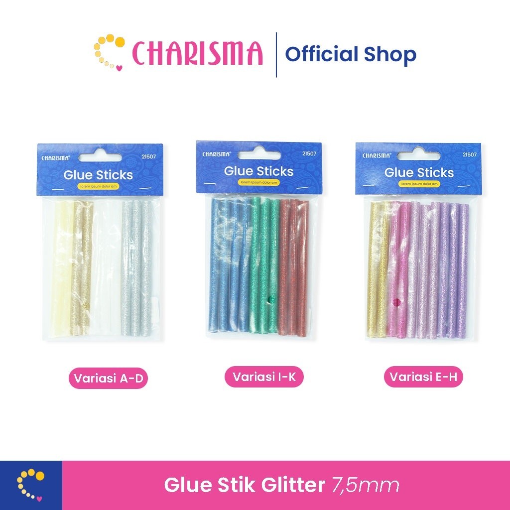 

Charisma Glue Stick Glitter - Isi Lem Tembak Gliter - Craft & Aksesoris - 93919