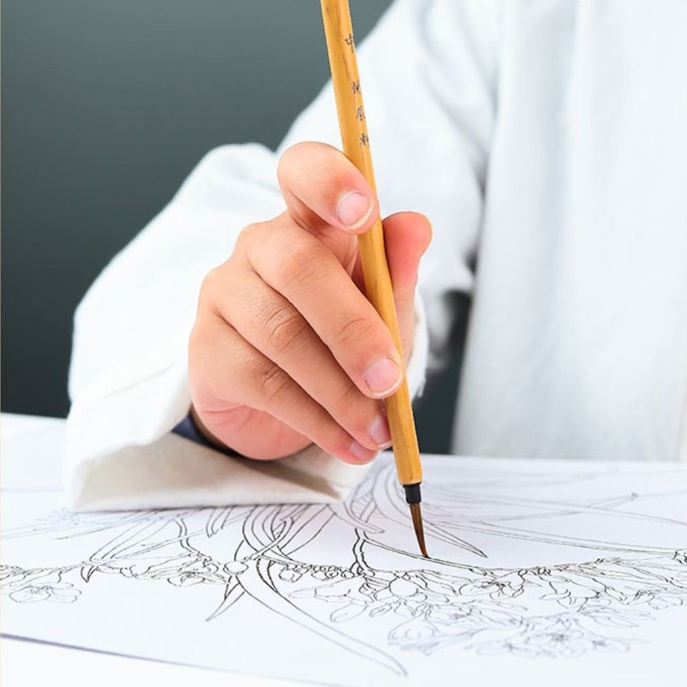 

For Art Wolf Hair Thin Hemming Drawing Chinese Brushes Calligraphy Brushes Crisperding Painting Pens