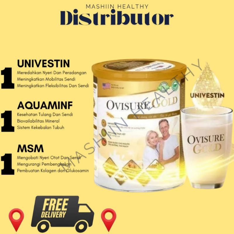 

OVISURE GOLD ASLI USA KALENG 650 Gram - Susu Terapi Atasi Nyeri Sendi Otot Dan Tulang