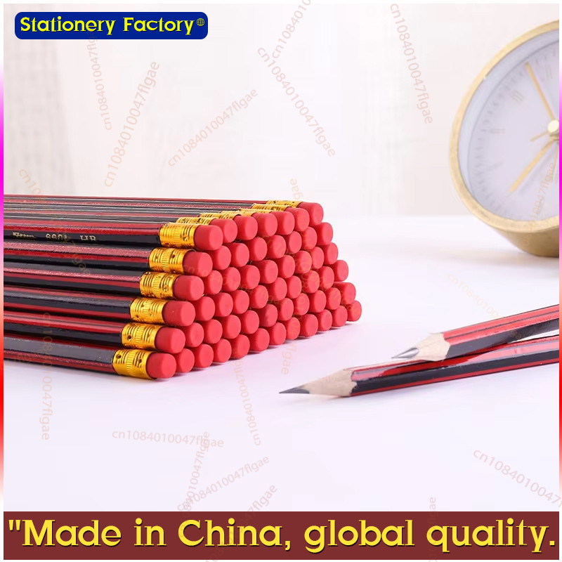 

30/50/100Pcs /Lot Sketch Pencil Wooden Lead Pencils HB Pencil With Eraser Children Drawing Pencil School Writing Stationery
